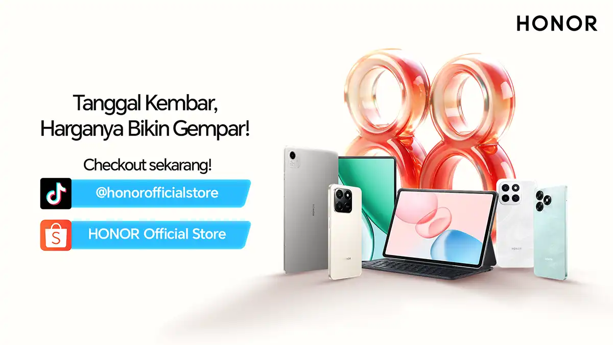 Hemat Harga Gadget, HONOR Berikan Diskon Melalui Festival Belanja 8.8